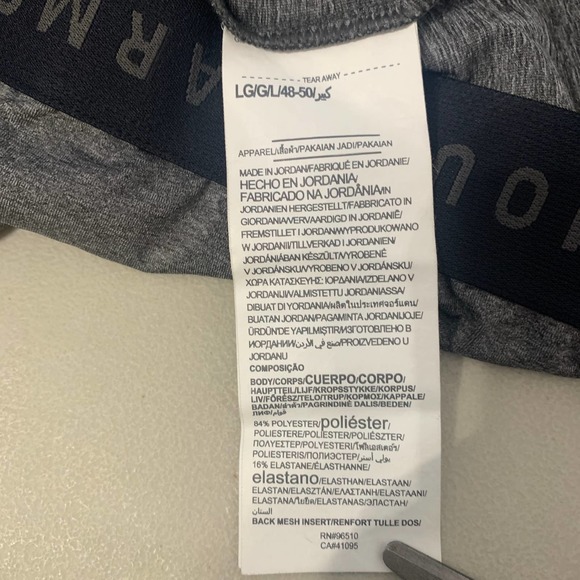 Under Armour Womens Jacket Size Large Gray Fitness Workout Track HeatGear‎ - Picture 10 of 11